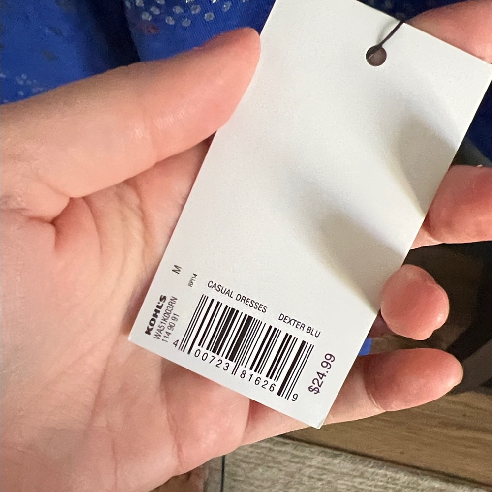 Apt. 9 Blue Star Tee with Red Stripes - Picture 4 of 6